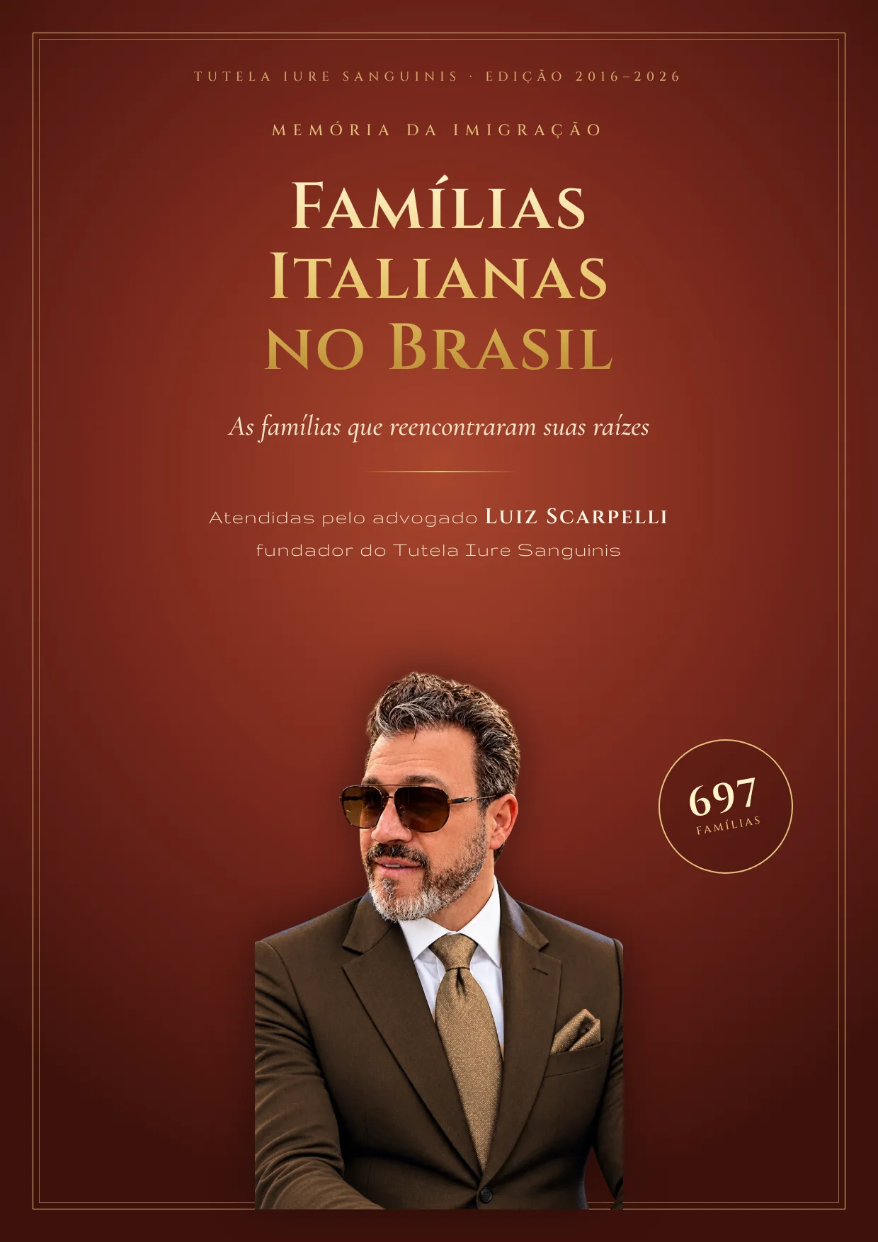 Capa da revista Famílias Italianas no Brasil